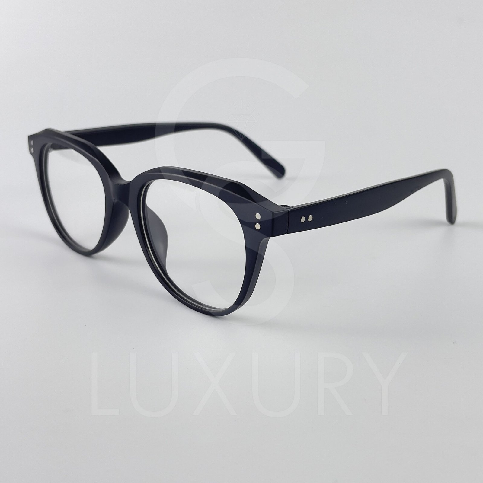 Lunette optique diop Rond Noir D-100 – Image 4