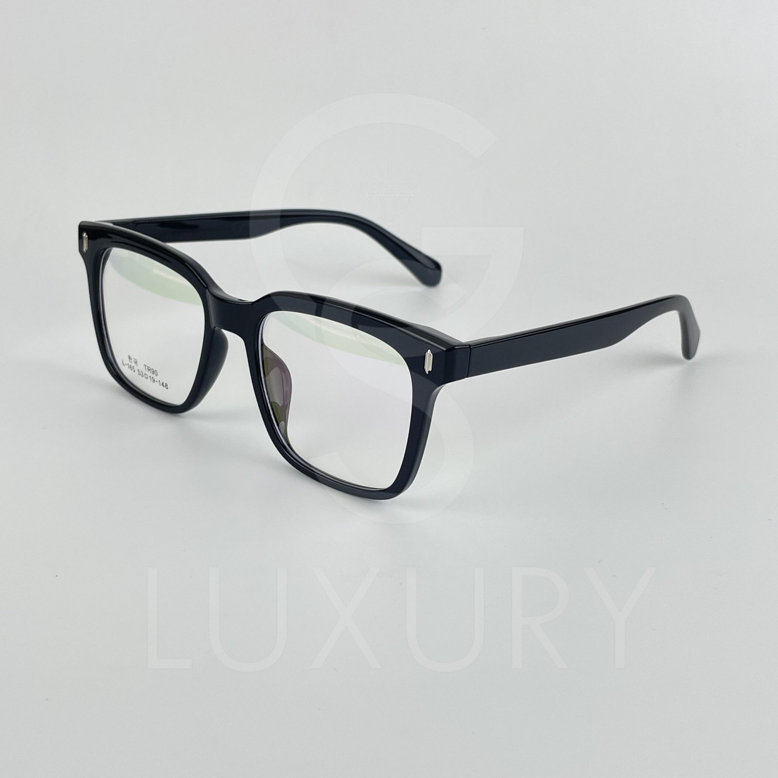 Lunette Optique Noir carré L-165 – Image 3