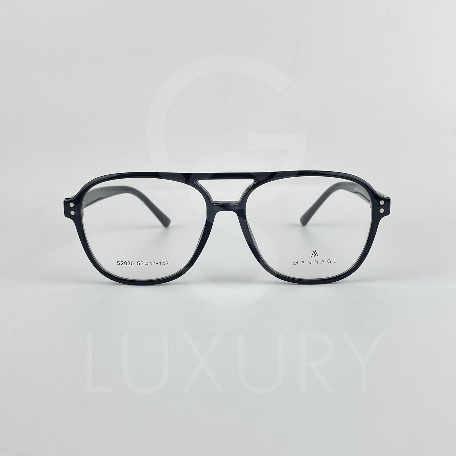 Lunette Optique double pont noir S2030