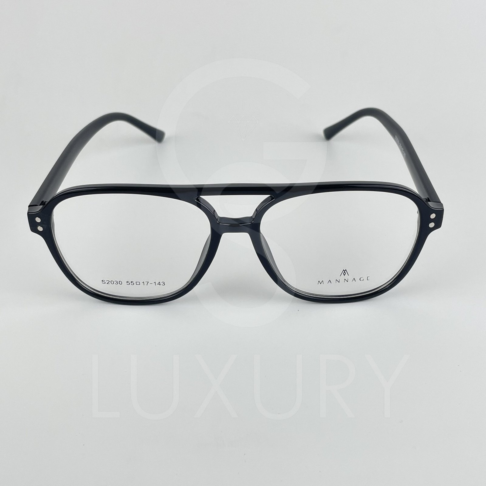 Lunette Optique double pont noir S2030 – Image 2