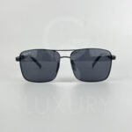 Lunette de soleil noir double pont polarisé P9026