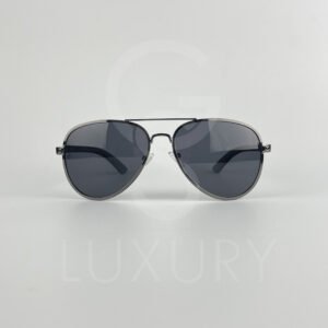 Lunette de soleil aviator double pont noir polarisé P01002