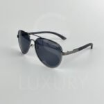 Lunette de soleil aviator double pont noir polarisé P01002 - Image 3