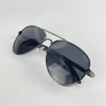 Lunette de soleil aviator double pont noir polarisé P01002 - Image 4