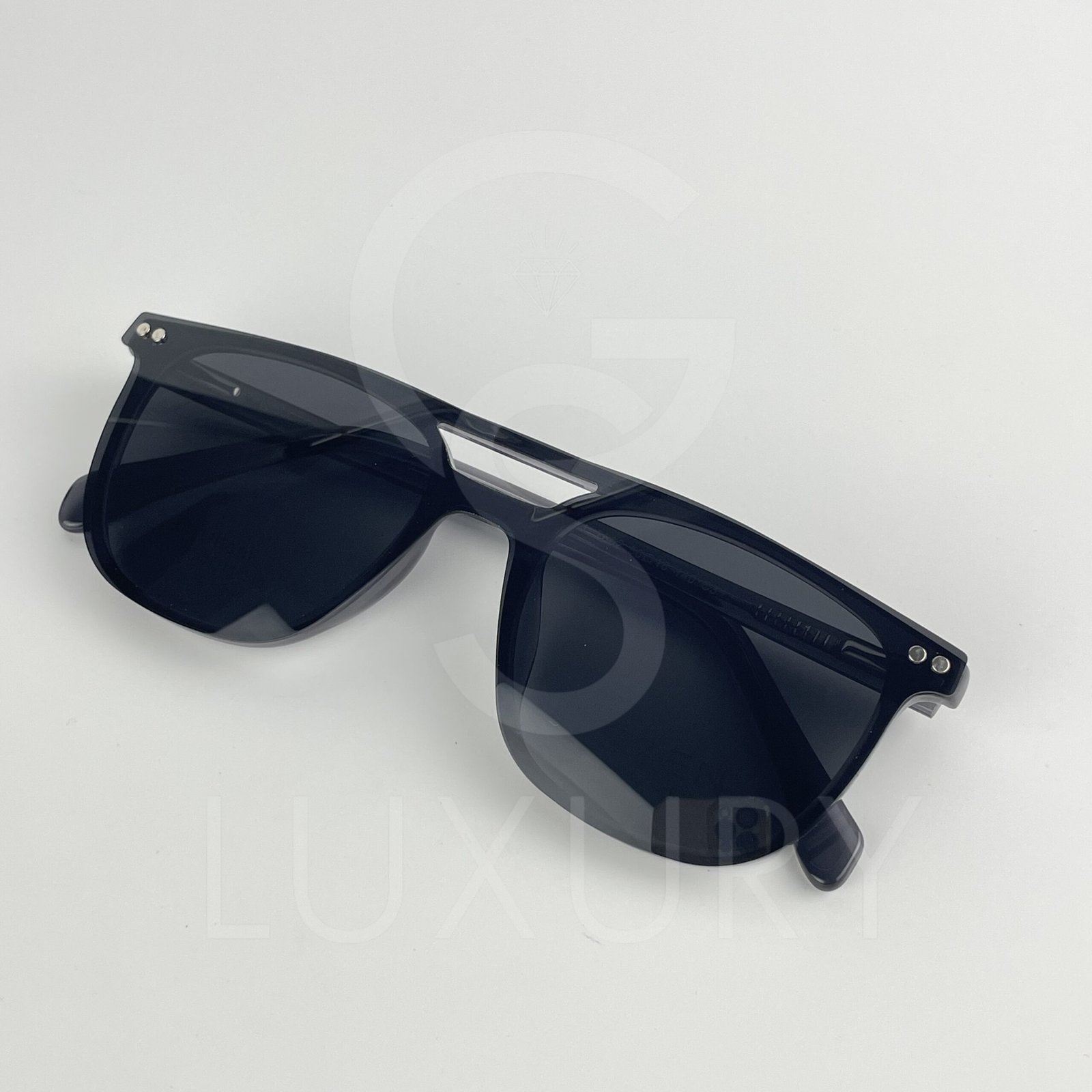Lunette avec aplique qzen double pont gris TJ7602 – Image 5