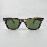Lunette de soleil rayban wayfarer tigré verre vert RB2140 - Image 3
