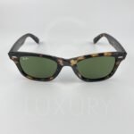 Lunette de soleil rayban wayfarer tigré verre vert RB2140 - Image 4
