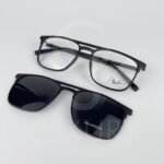 Lunette avec applique rayban double pont noir rx7081