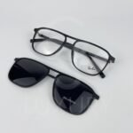 Lunette avec applique rayban double pont noir rx7084