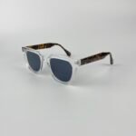 Lunette de soleil transparent noir 2063