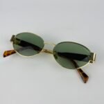 Lunette de soleil Céline doré vert kz1006 - Image 2