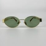 Lunette de soleil Céline doré vert kz1006 - Image 3