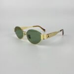 Lunette de soleil Céline doré vert kz1006
