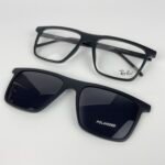Lunette avec applique rayban noir rx8070