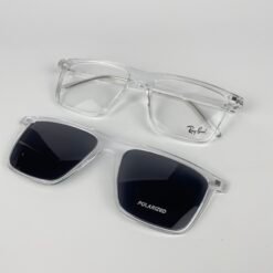 Lunette avec applique rayban transparente rx8070