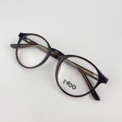 Lunette optique evoo rond marron 5367
