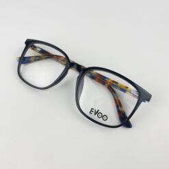 Lunette optique evoo carré noir motif intérieur RB5021