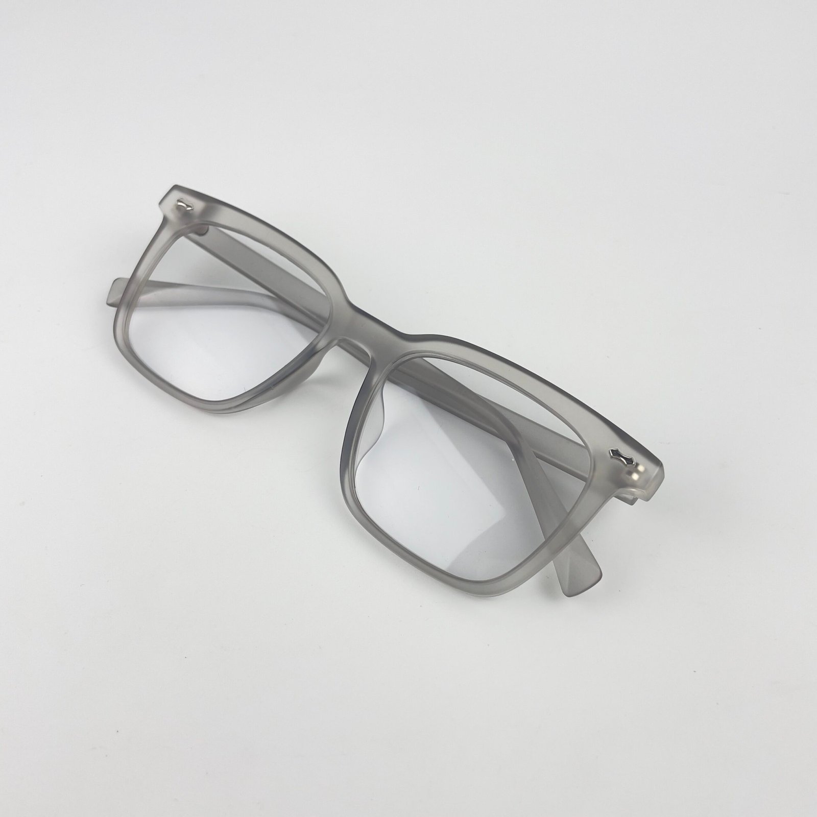 Lunette optique photochromique carré gris transparent